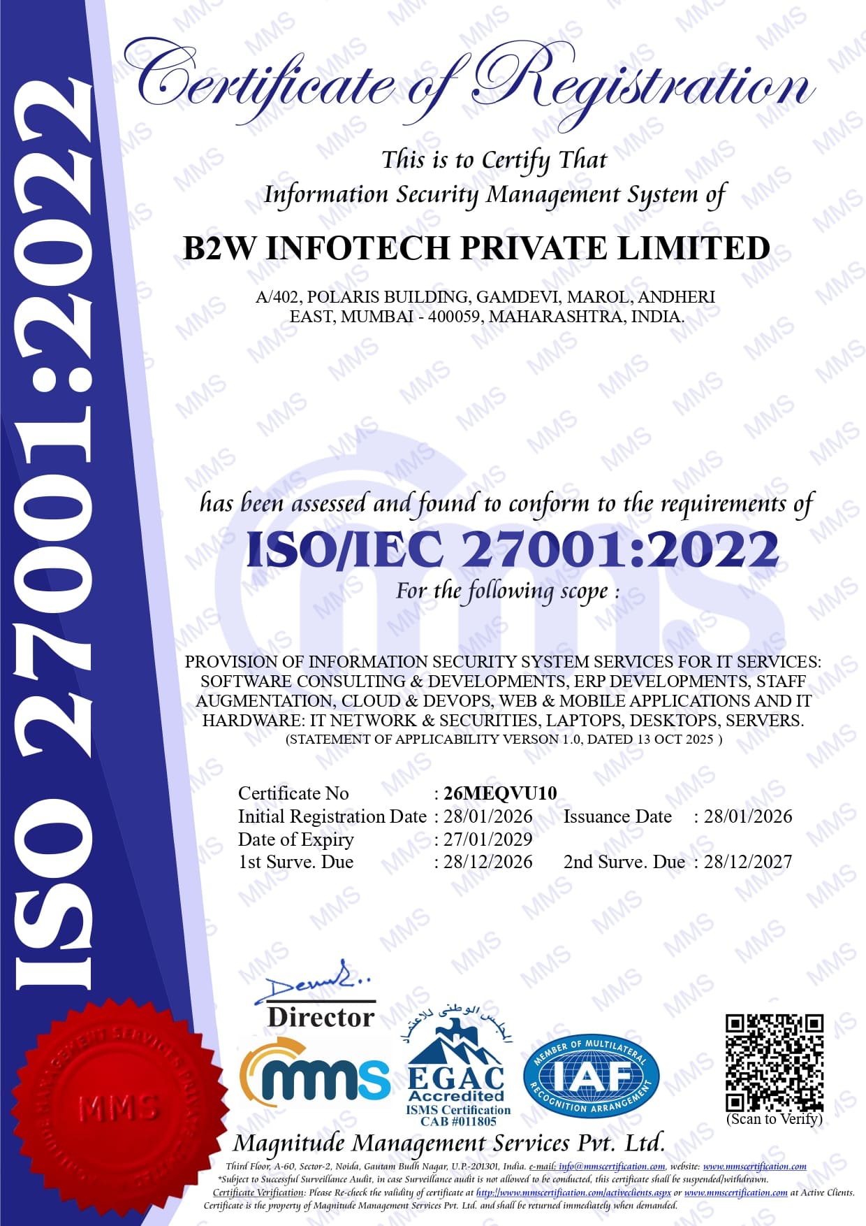 ISO 27001:2022 Certification