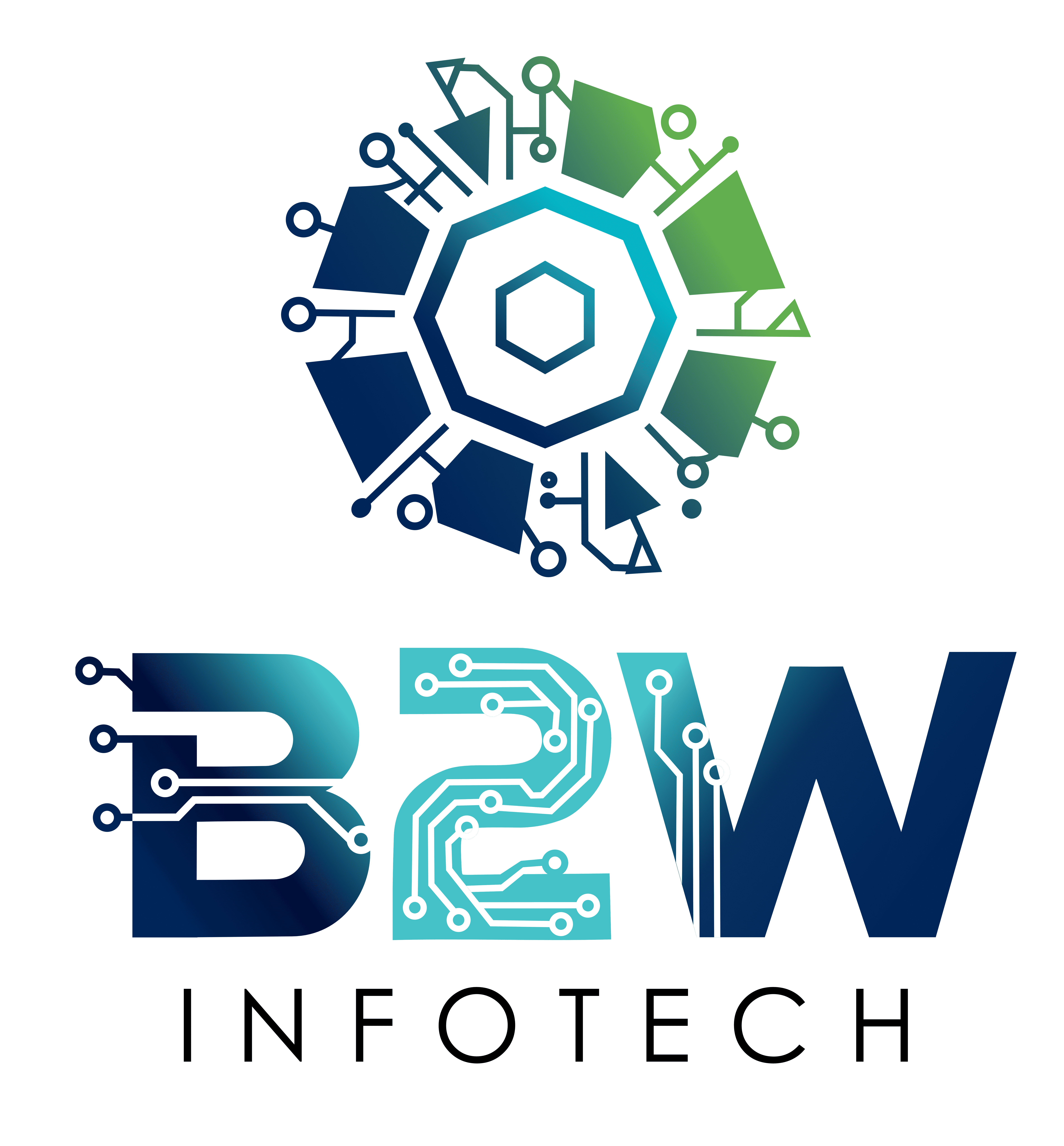 B2W Infotech Logo